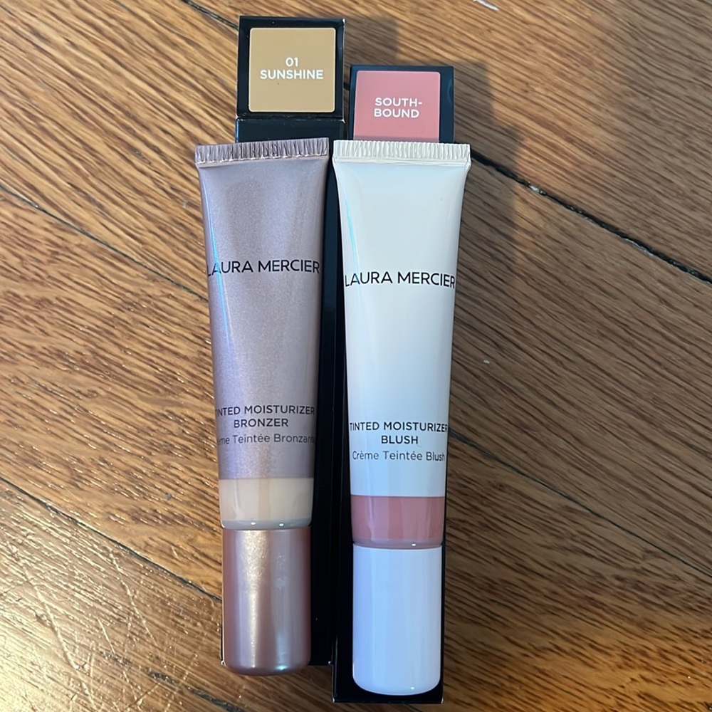 Laura Mercier Tinted Moisturizer Blush Southbound & Bronzer  Sunshine BNIB